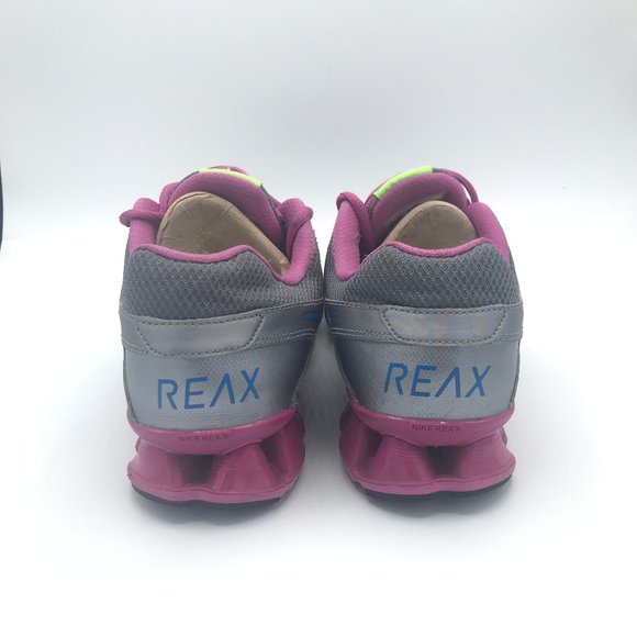 Nike Reax Run 8 Wmns Sz 9 Silver Blue Pink 599562 - Picture 4 of 7